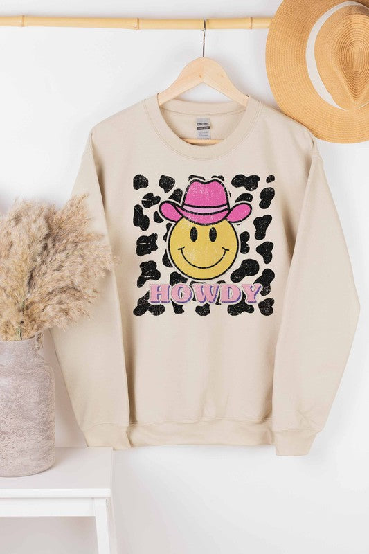HOWDY WESTERN COWBOY GRAPHIC SWEATSHIRT