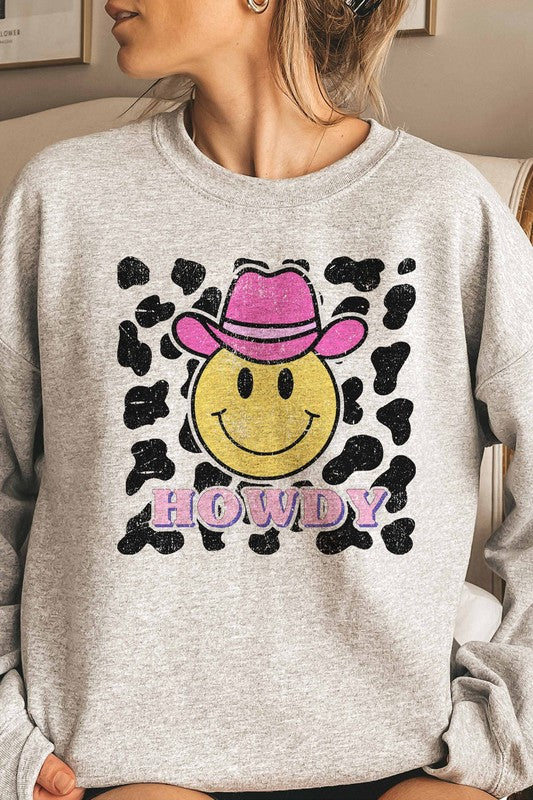 HOWDY WESTERN COWBOY GRAPHIC SWEATSHIRT