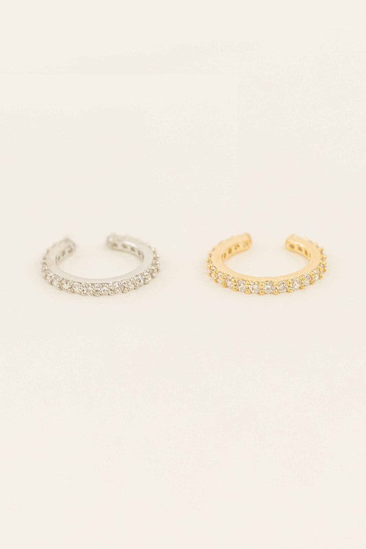Crystal Cuff Earrings