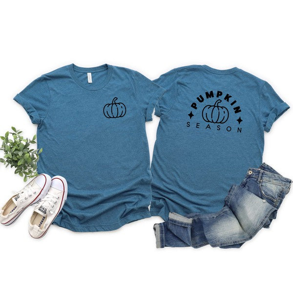 Pumpkin Season Pumpkin Front & Back Graphic Tee
