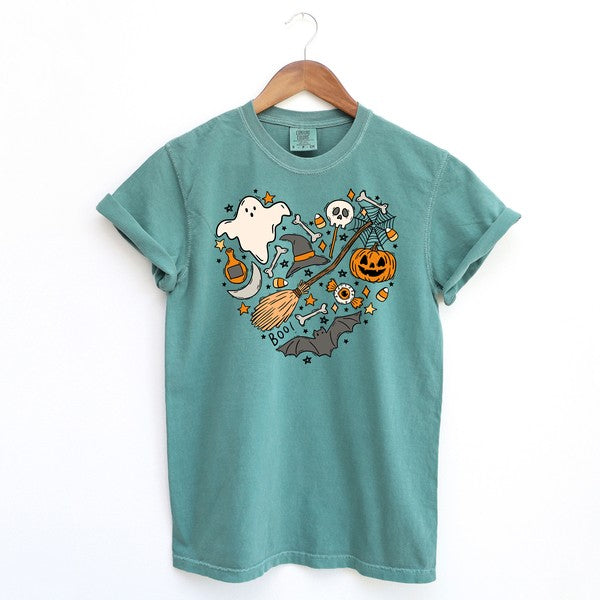Halloween Heart Garment Dyed Tee