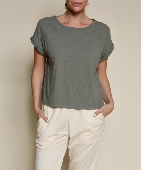 RECYCLED COTTON  PLAIN CROP