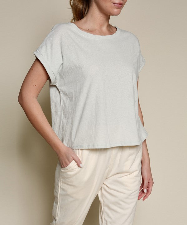 RECYCLED COTTON  PLAIN CROP