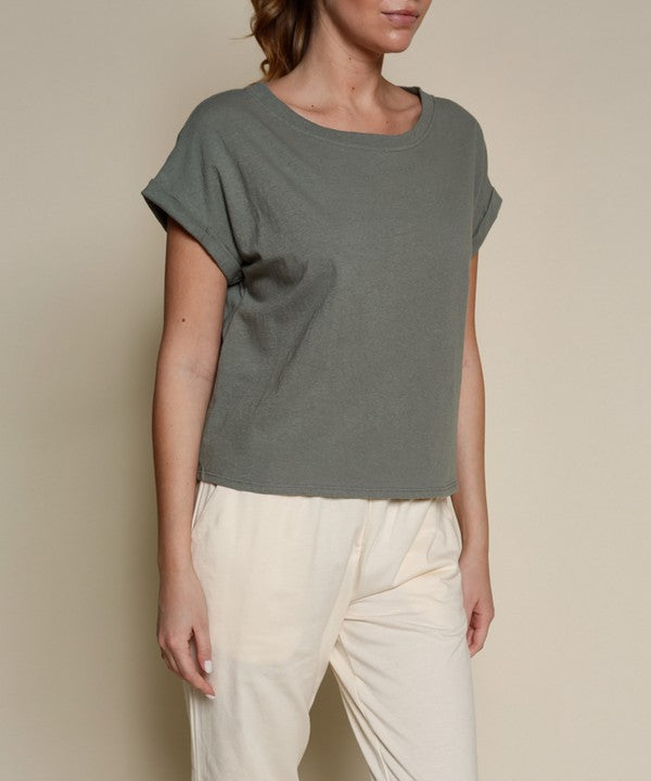 RECYCLED COTTON  PLAIN CROP