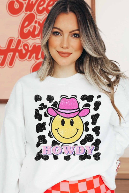 HOWDY WESTERN COWBOY GRAPHIC SWEATSHIRT