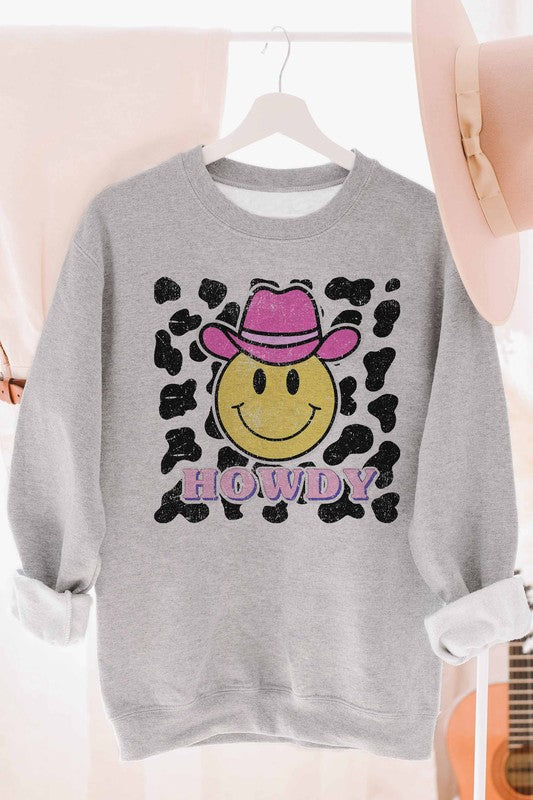 HOWDY WESTERN COWBOY GRAPHIC SWEATSHIRT