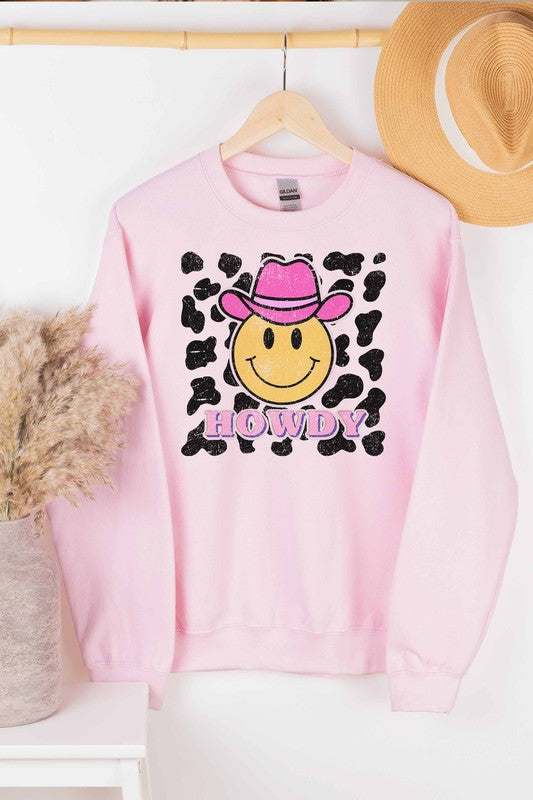 HOWDY WESTERN COWBOY GRAPHIC SWEATSHIRT