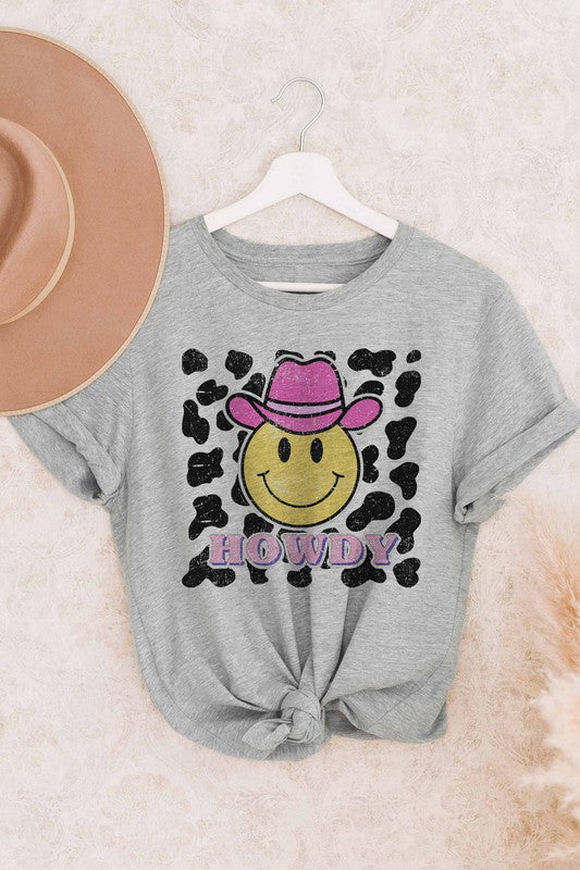 HOWDY WESTERN COWBOY GRAPHIC TEE PLUS SIZE