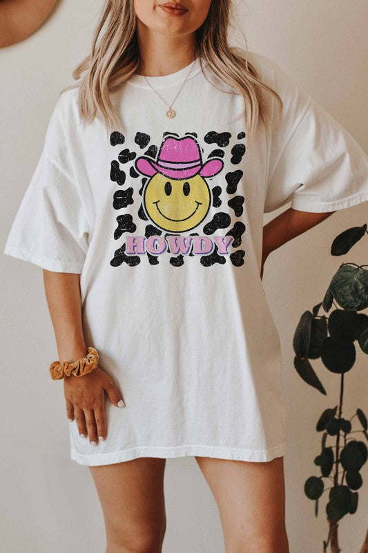 HOWDY WESTERN COWBOY GRAPHIC TEE PLUS SIZE