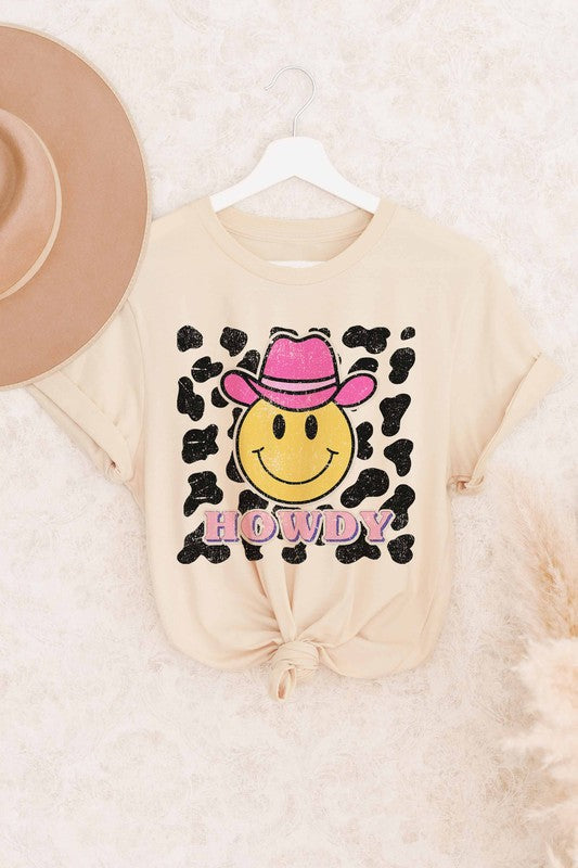 HOWDY WESTERN COWBOY GRAPHIC TEE PLUS SIZE