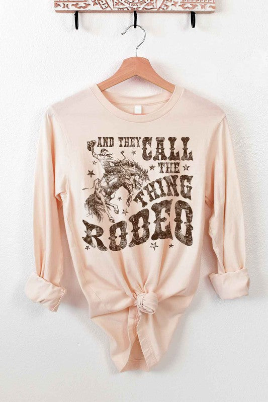 WESTERN RODEO COWBOYS LONG SLEEVE TEE