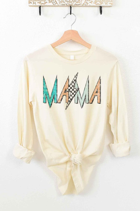 CHECKER LIGHTNING MAMA LONG SLEEVE TEE