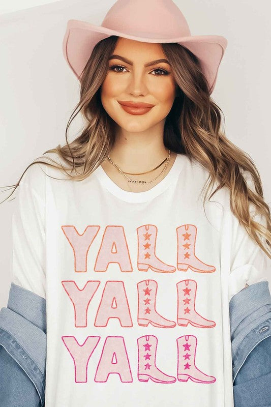 YALL WESTERN COUNTRY GRAPHIC T-SHIRT