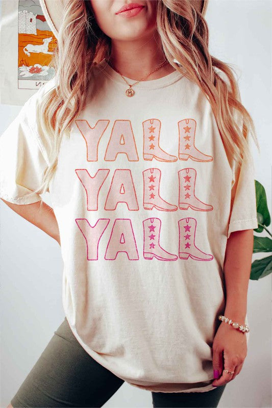 YALL WESTERN COUNTRY GRAPHIC T-SHIRT