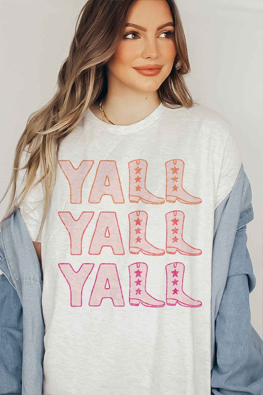 YALL WESTERN COUNTRY GRAPHIC T-SHIRT