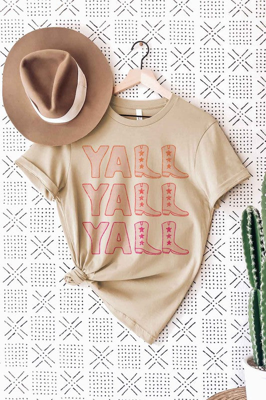 YALL WESTERN COUNTRY GRAPHIC T-SHIRT