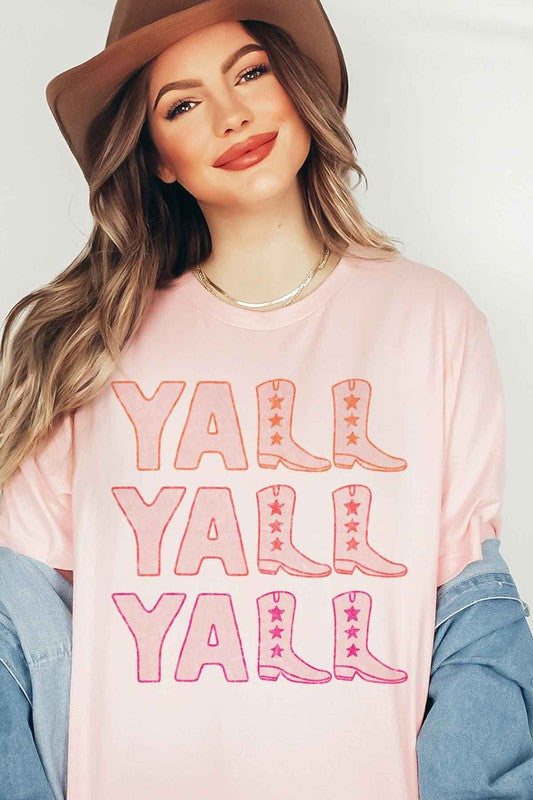 YALL WESTERN COUNTRY GRAPHIC T-SHIRT