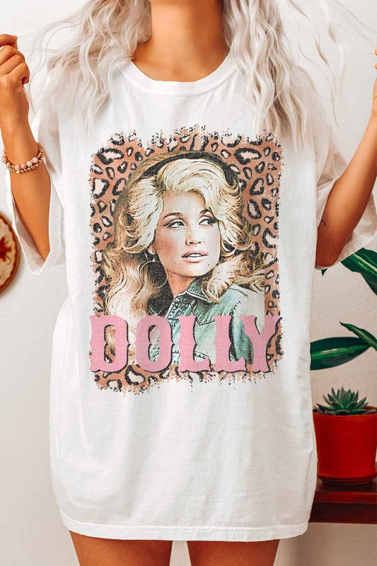 LEOPARD DOLLY WESTERN GRAPHIC TEE / T-SHIRT