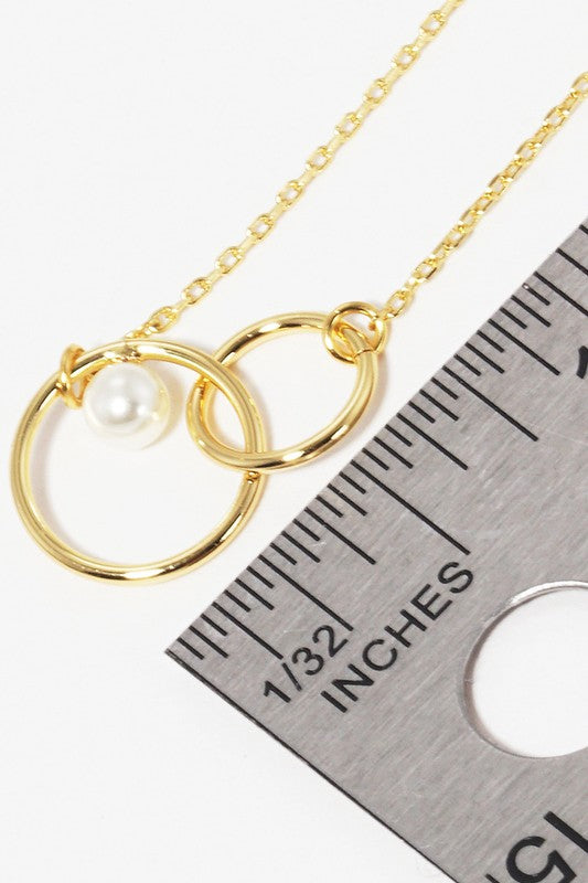 Gold-Dipped Ring Bridesmaid Necklace